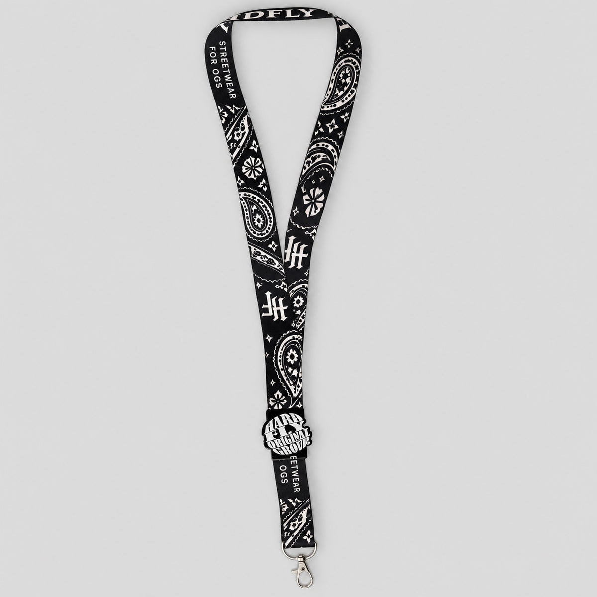 Lanyard HARDFLY Paisley – Negro