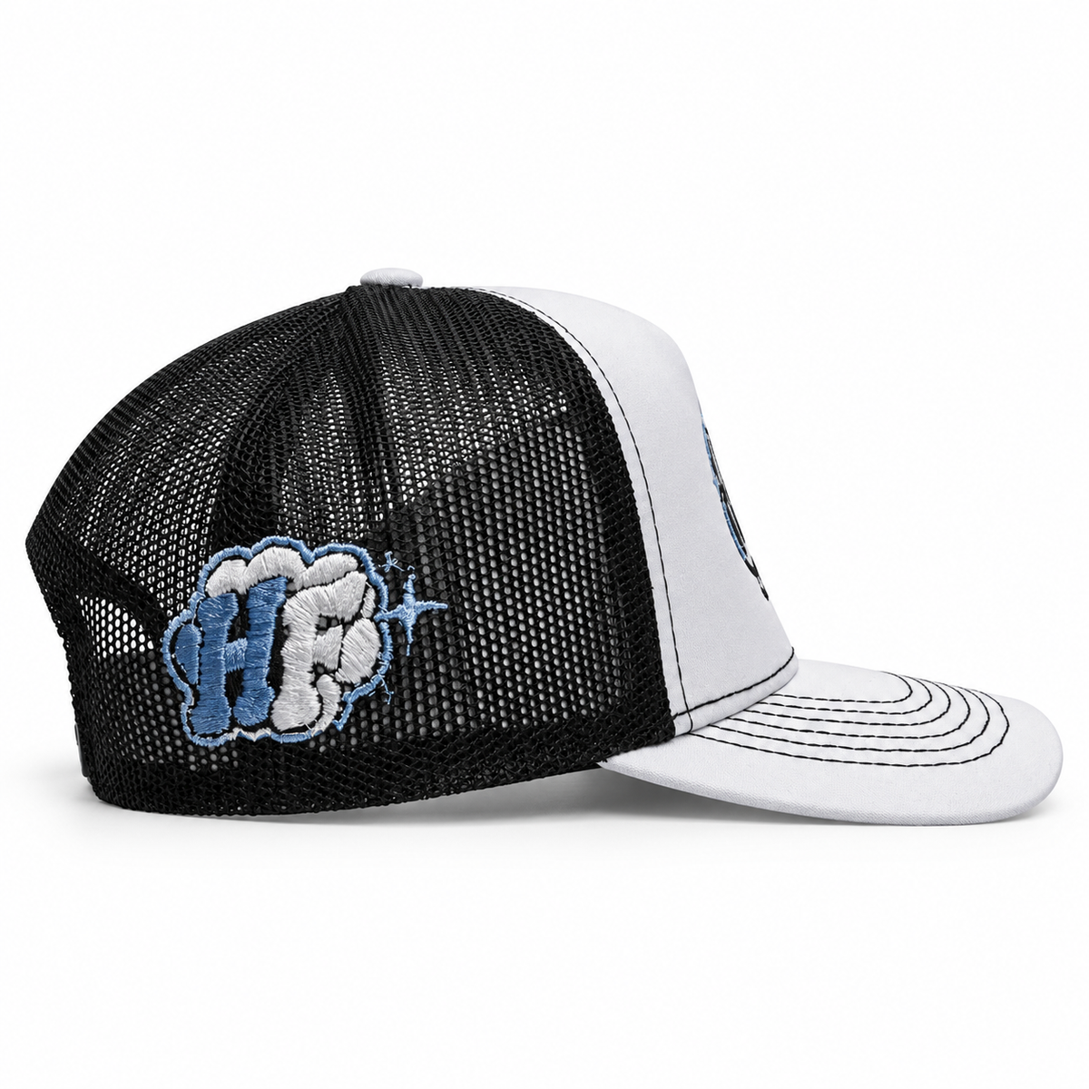 Gorra HARDFLY Graffiti Trucker – Blanco/Negro