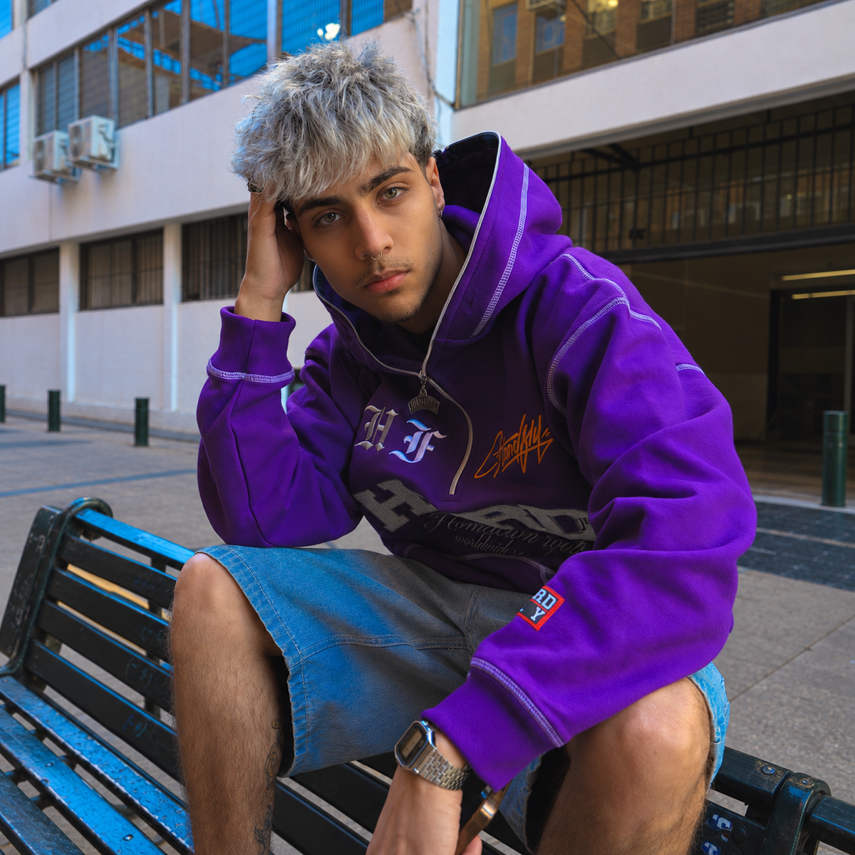 HOODIE MORADO VERSION 2 DROPS ANIVERSARY