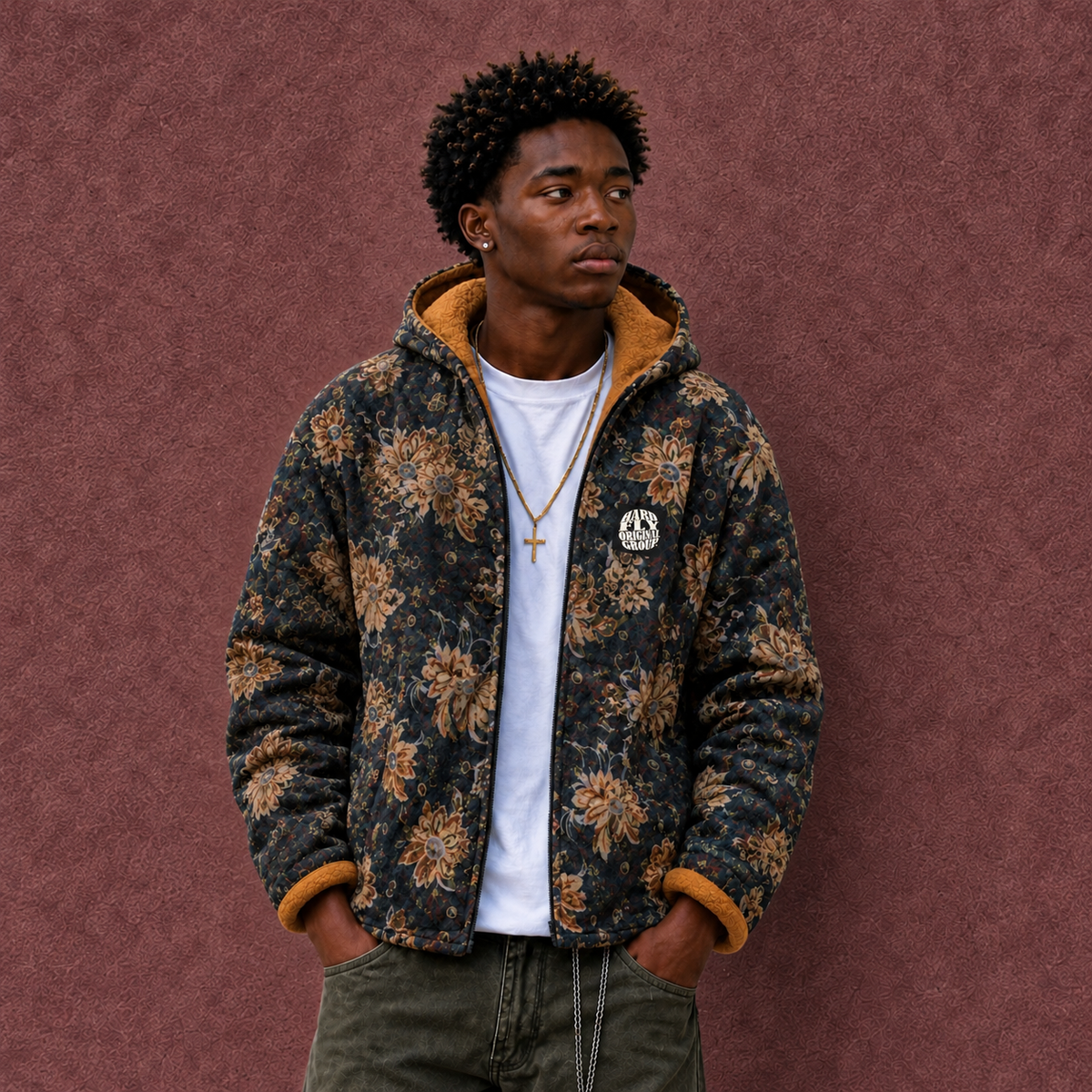 JACKET REVERSIBLE DUAL FLORAL OG
