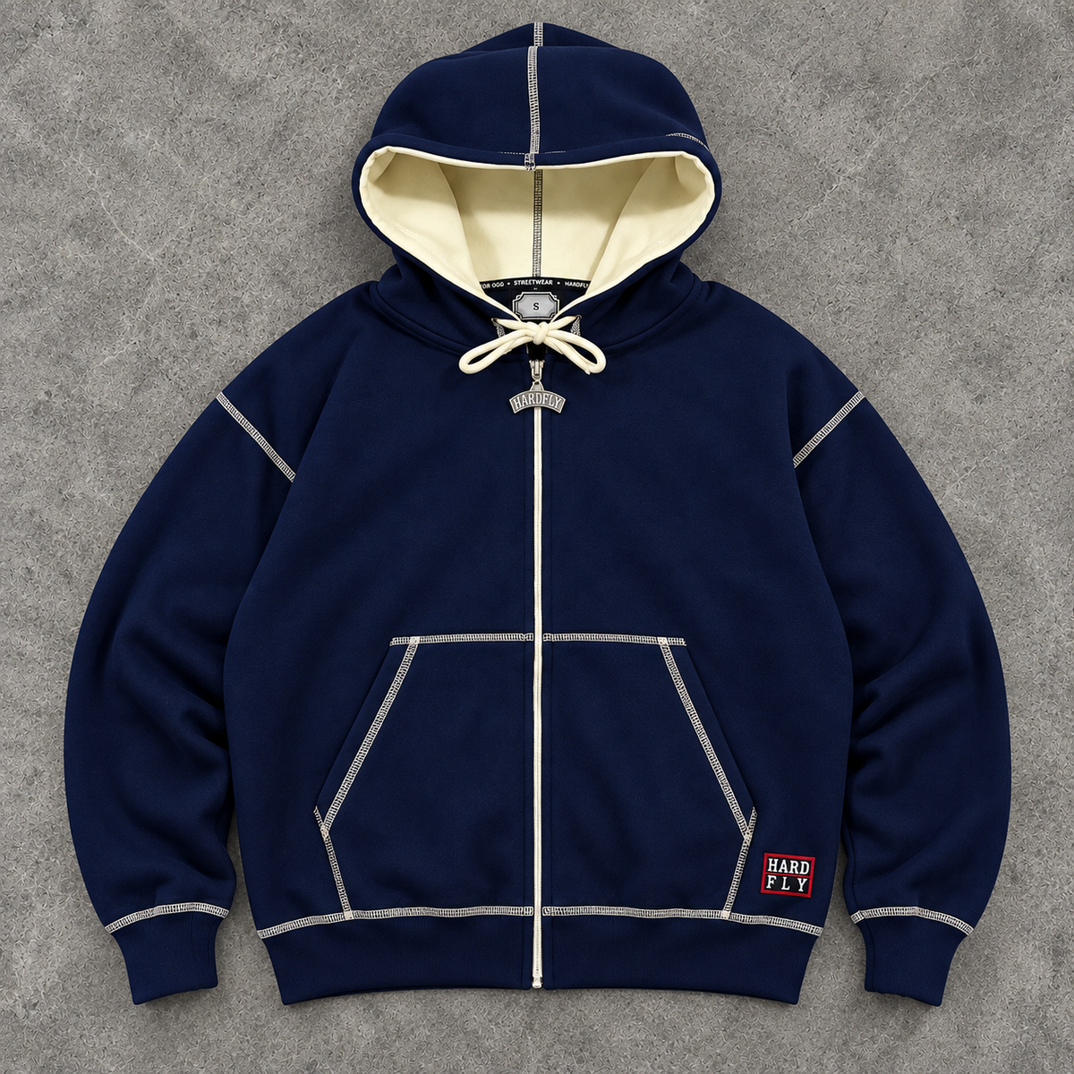 HF NAVY ESSENTIAL ZIP