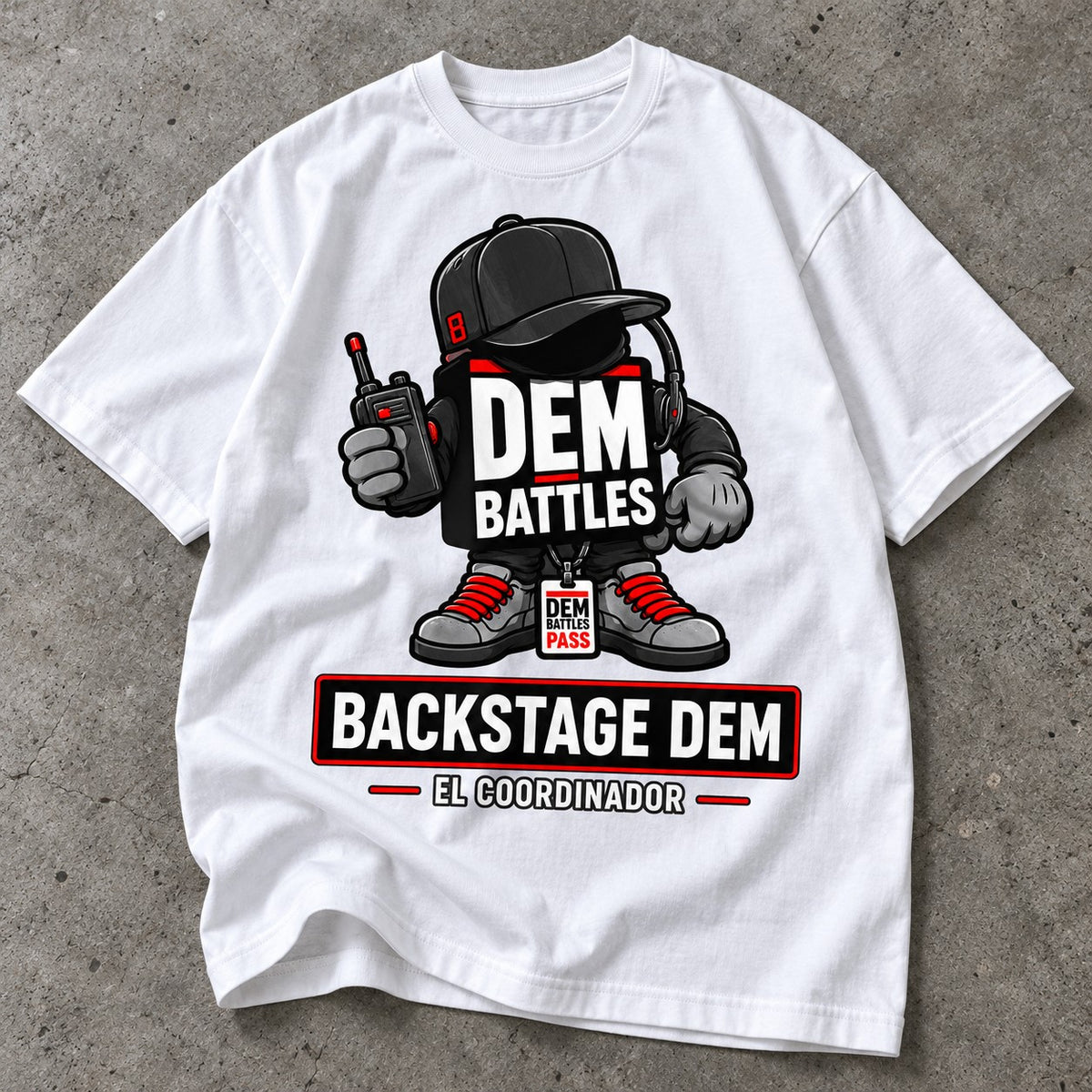 Polera DEM BATTLES Backstage Dem – Blanca