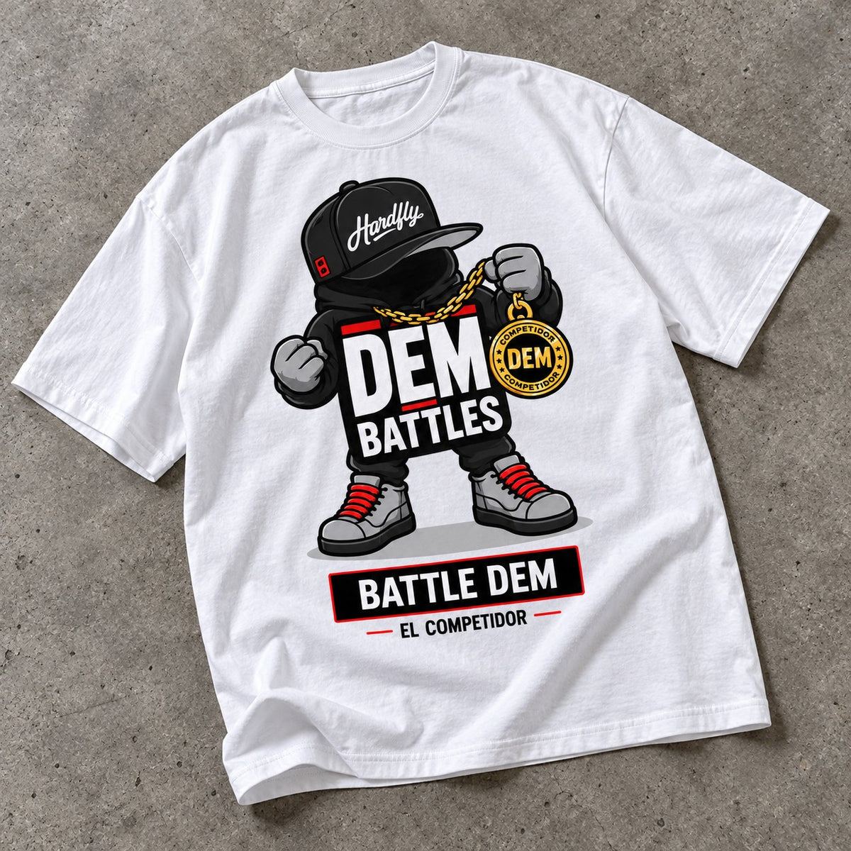 Polera DEM BATTLES Battle Dem – Blanca