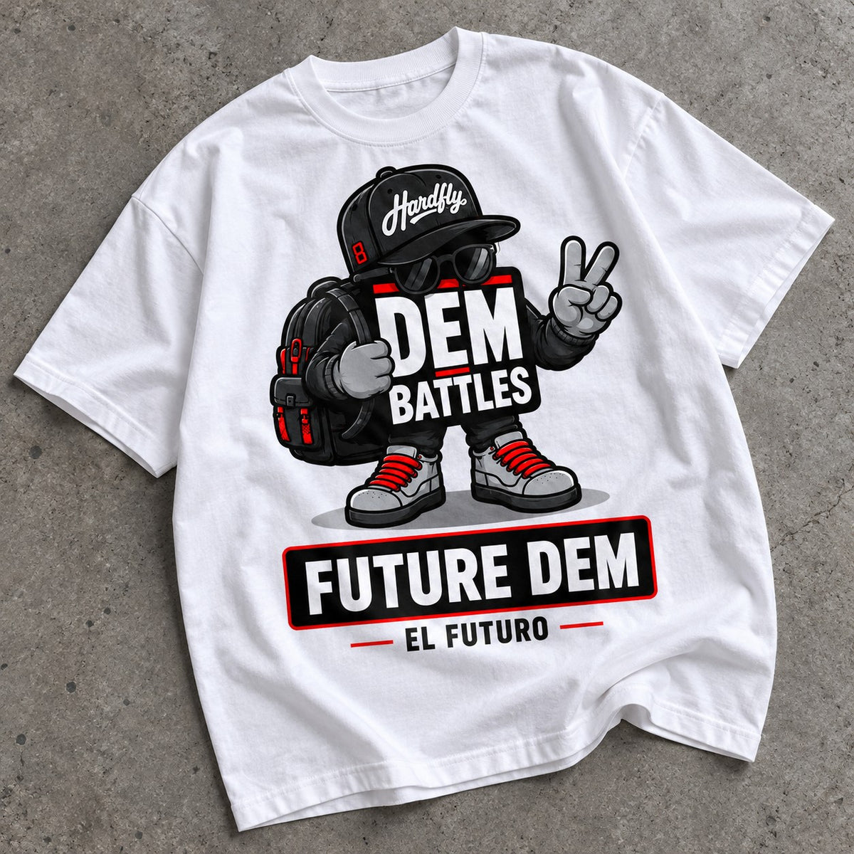 Polera DEM BATTLES Future Dem – Blanca