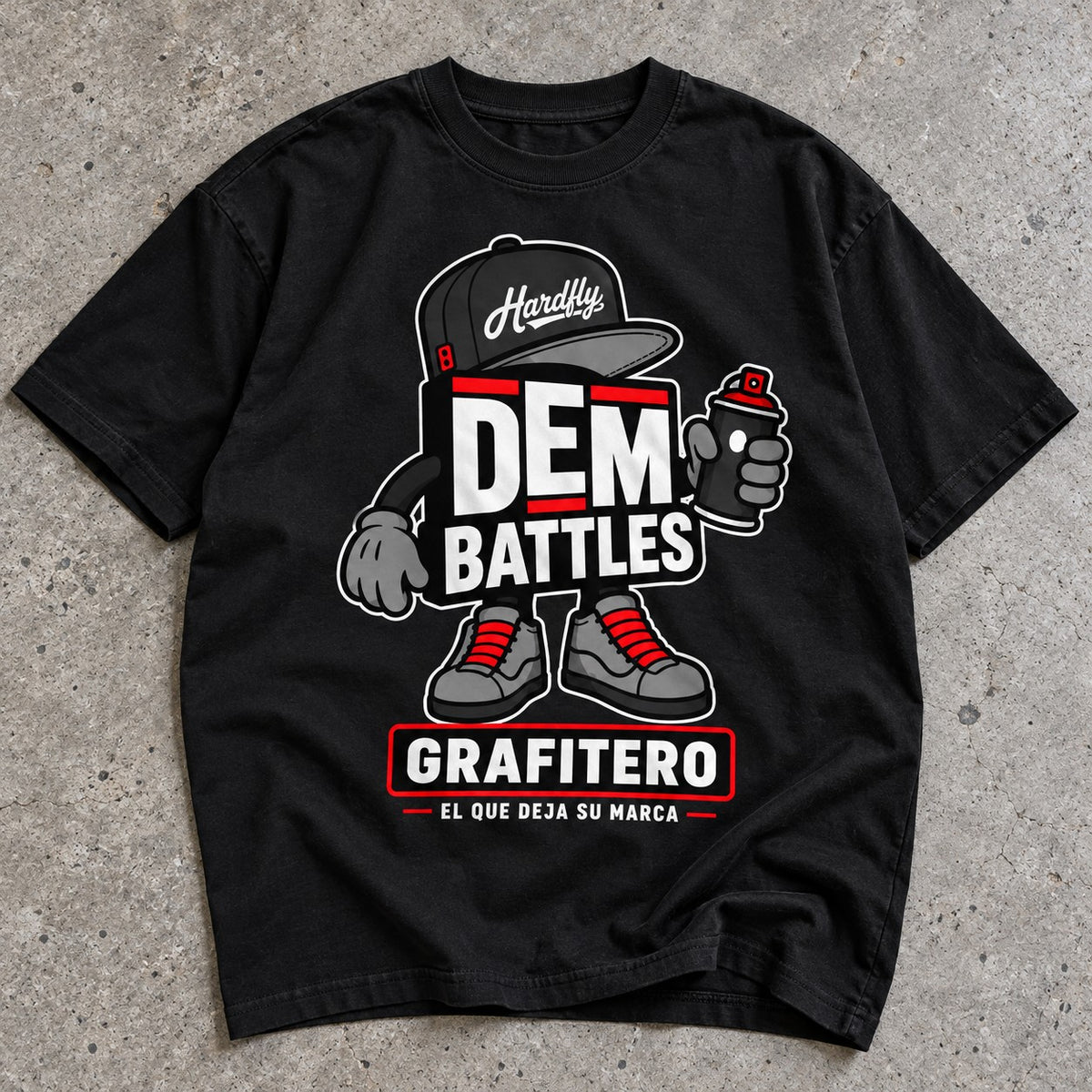 Polera DEM BATTLES Grafitero – Negra
