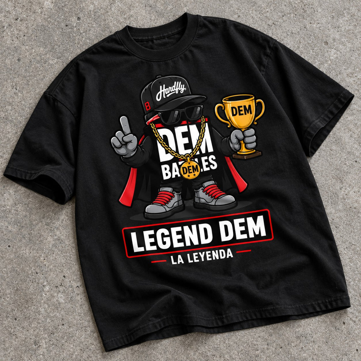 Polera DEM BATTLES Legend Dem – Negra