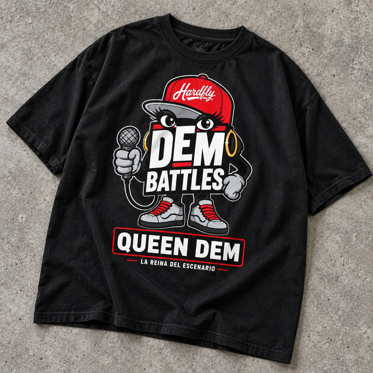 Polera DEM BATTLES Queen Dem – Negra