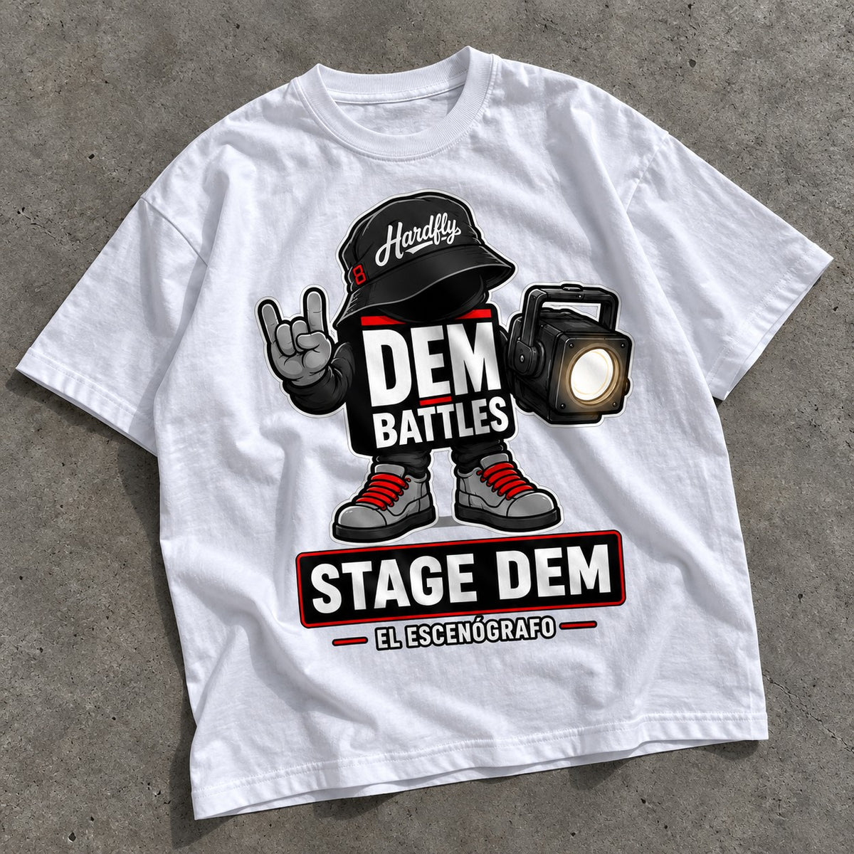 Polera DEM BATTLES Stage Dem – Blanca