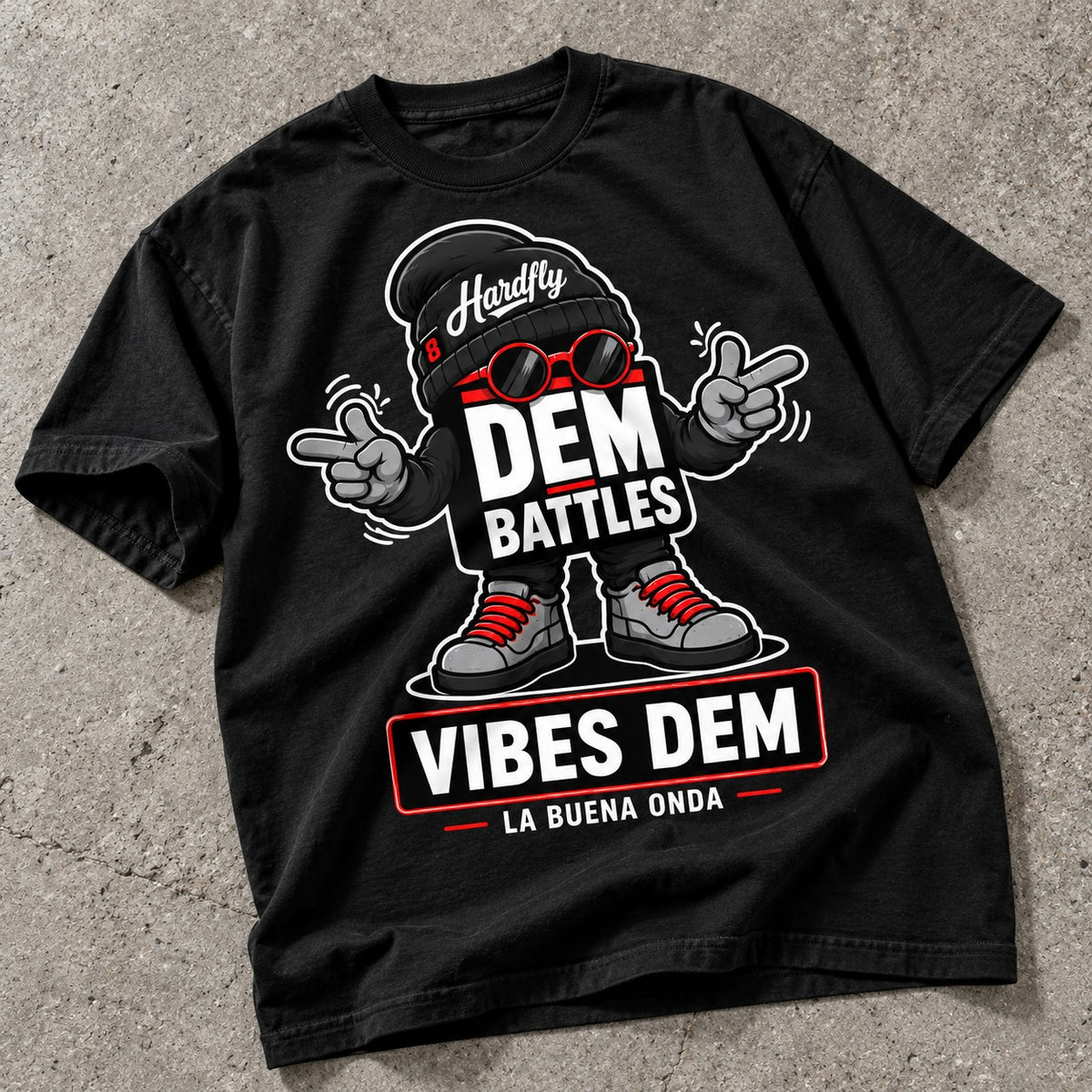 Polera DEM BATTLES Vibes Dem – Negra