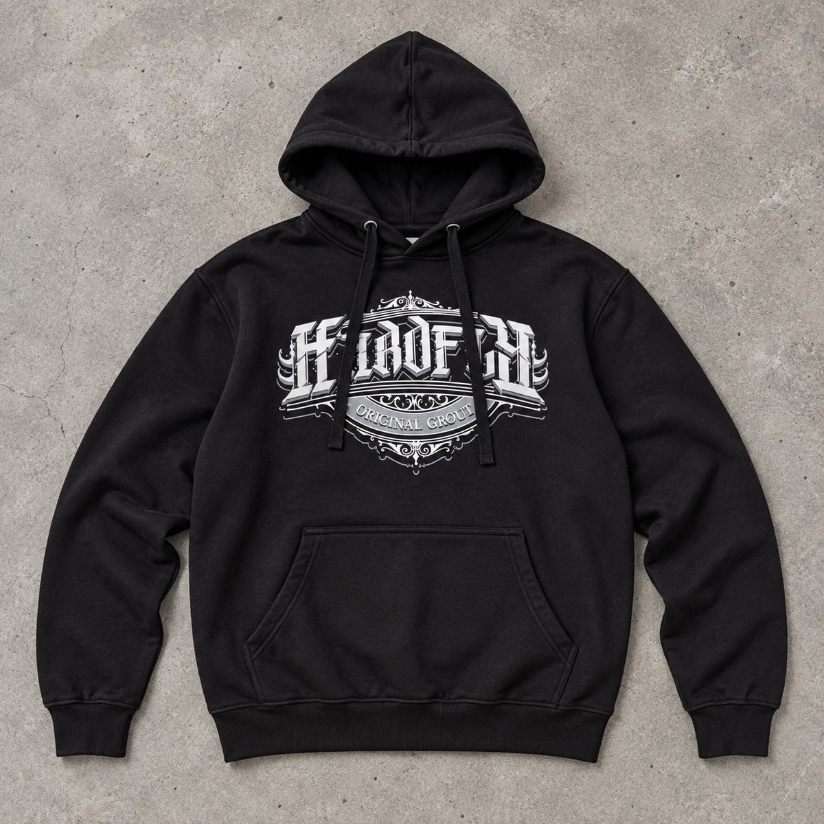 Hoodie Escudo Hardfly – Negro