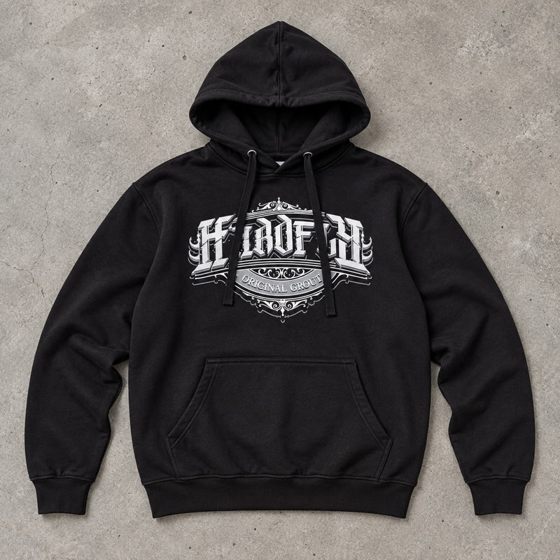 Hoodie Escudo Hardfly – Negro