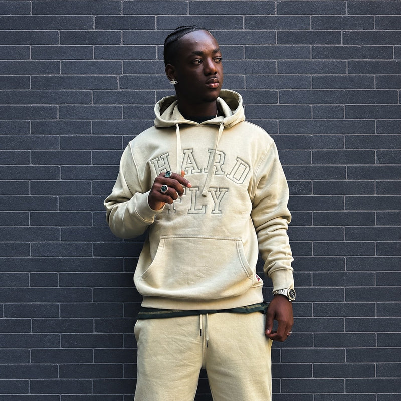 Hoodie HARD FLY – Crema