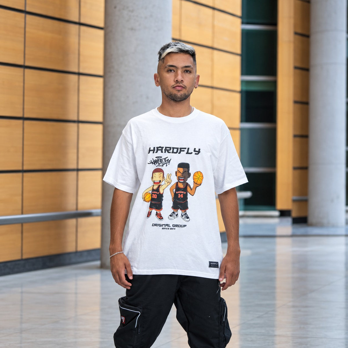 Polera Basketball Crew – Blanca