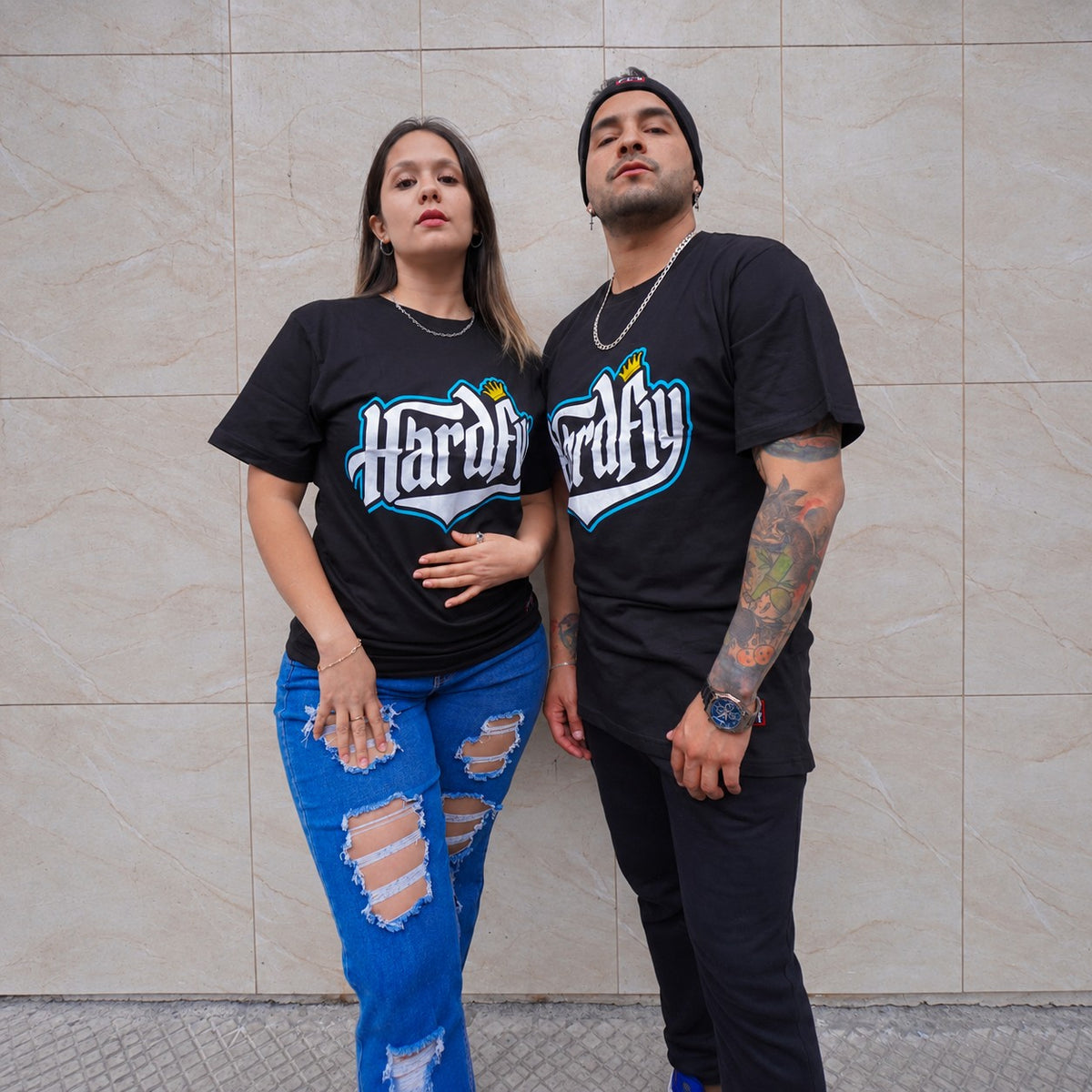 Polera Hardfly Corona Celeste – Negra