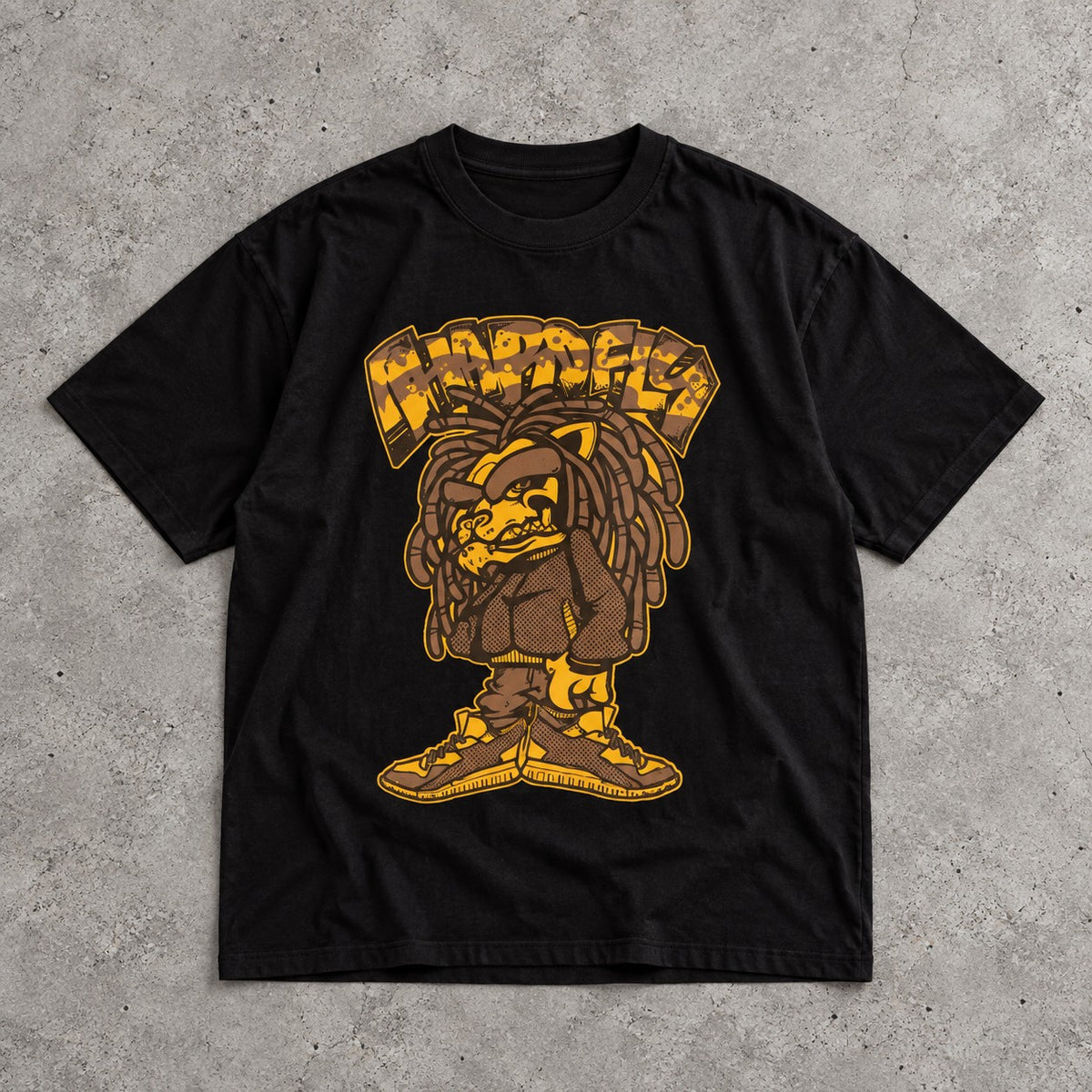 Polera Rasta Gold – Negra