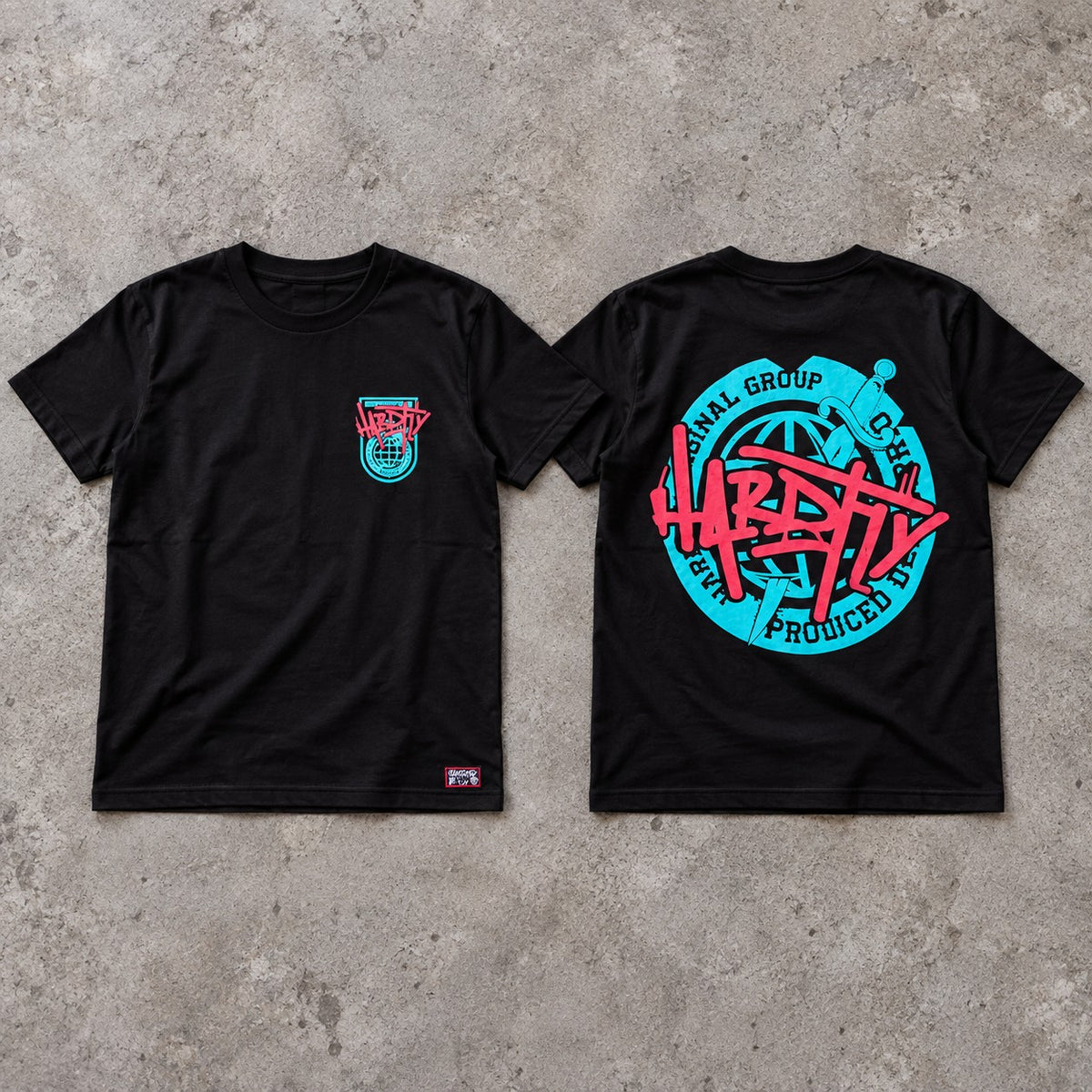 Polera Globo Celeste Espalda – Negra