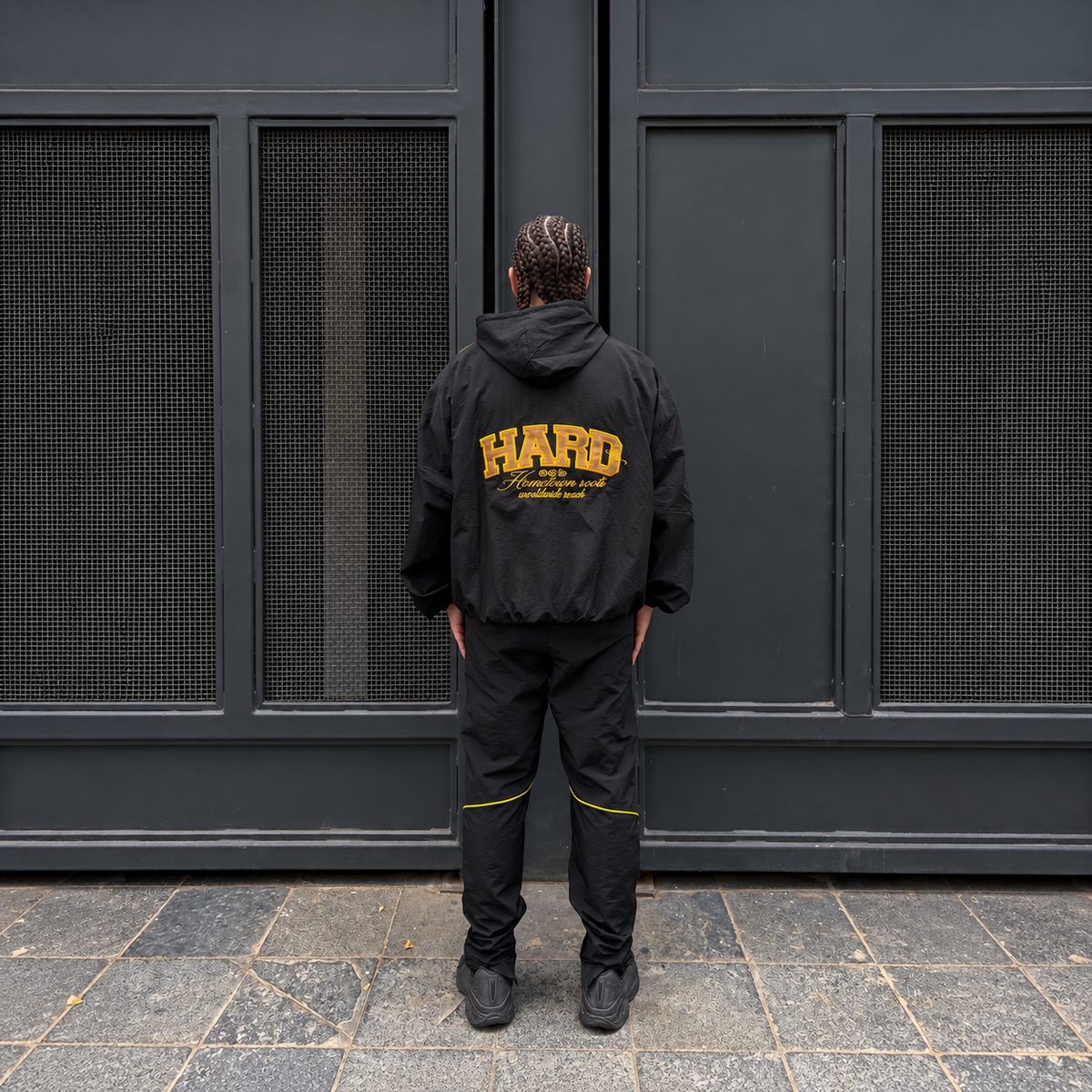 CONJUNTO STREET ARMOR BLACK/YELLOW UNISEX