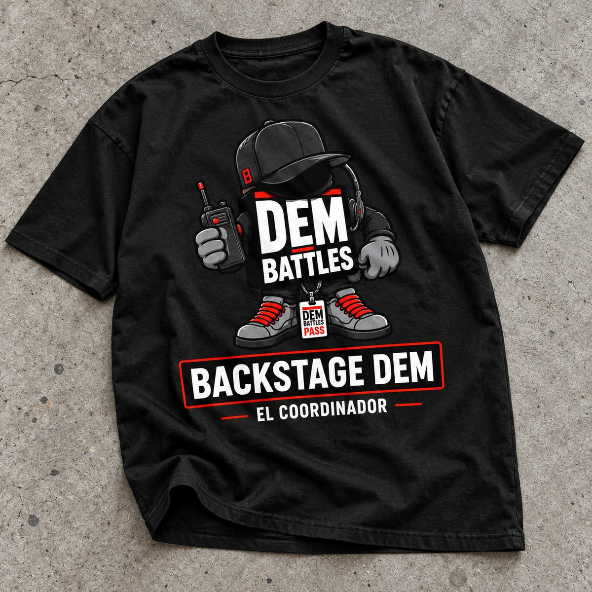 Polera DEM BATTLES Backstage Dem – Negra