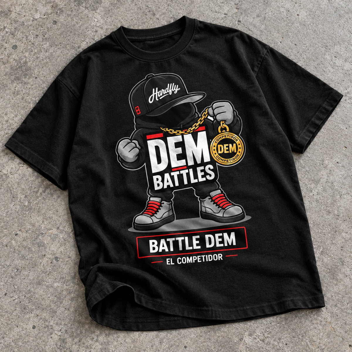 Polera DEM BATTLES Battle Dem – Negra