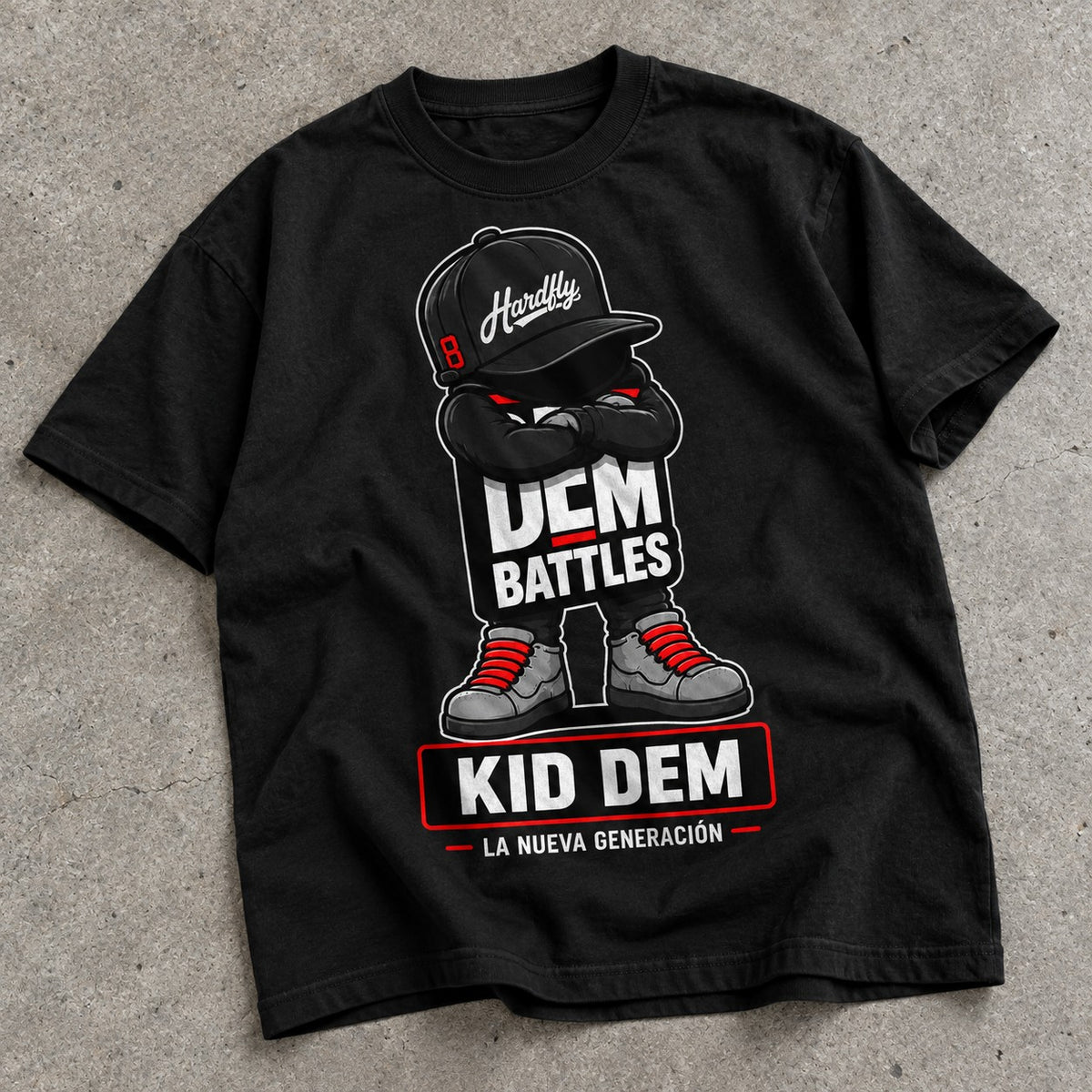 Polera DEM BATTLES Kid Dem – Negra