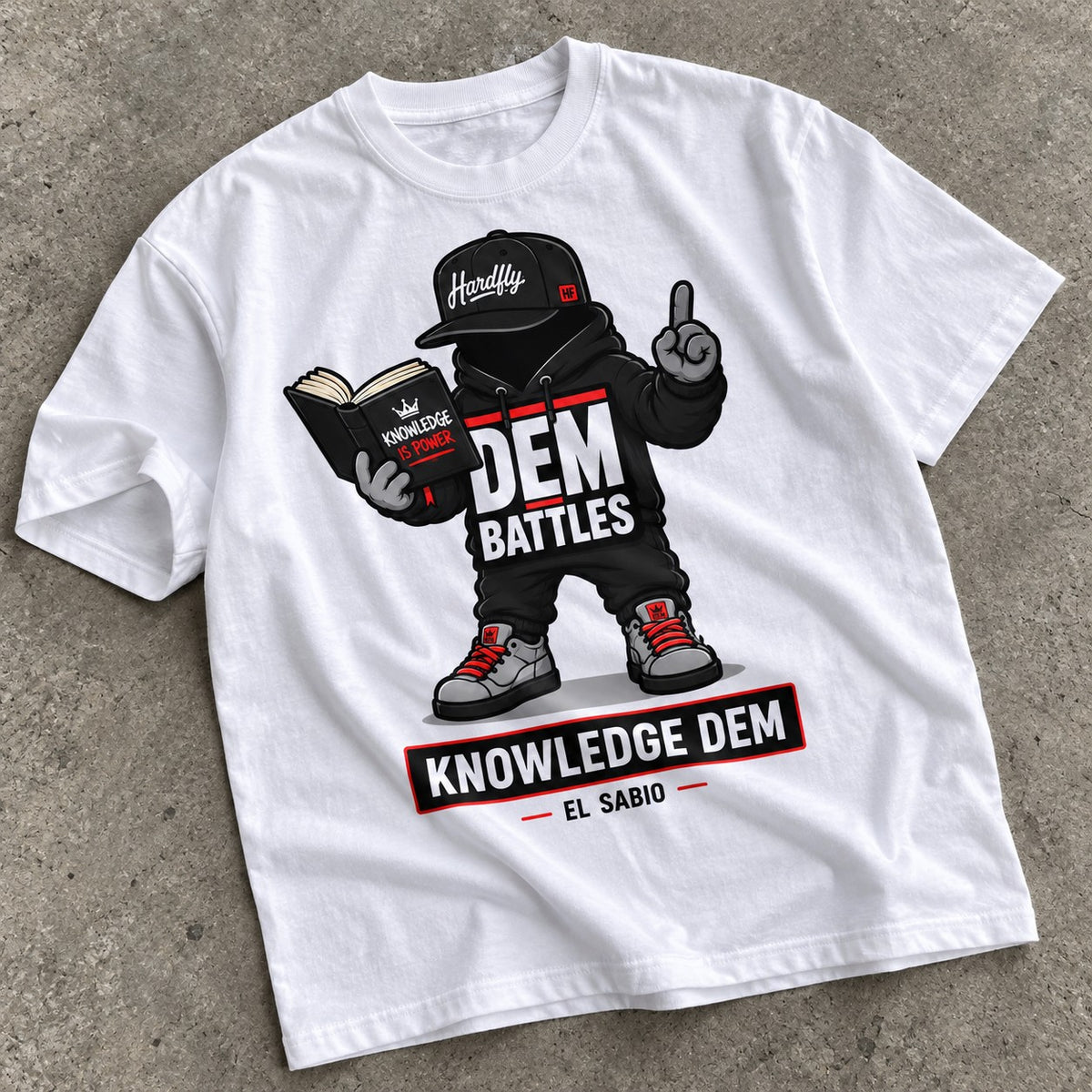 Polera DEM BATTLES Knowledge Dem – Blanca