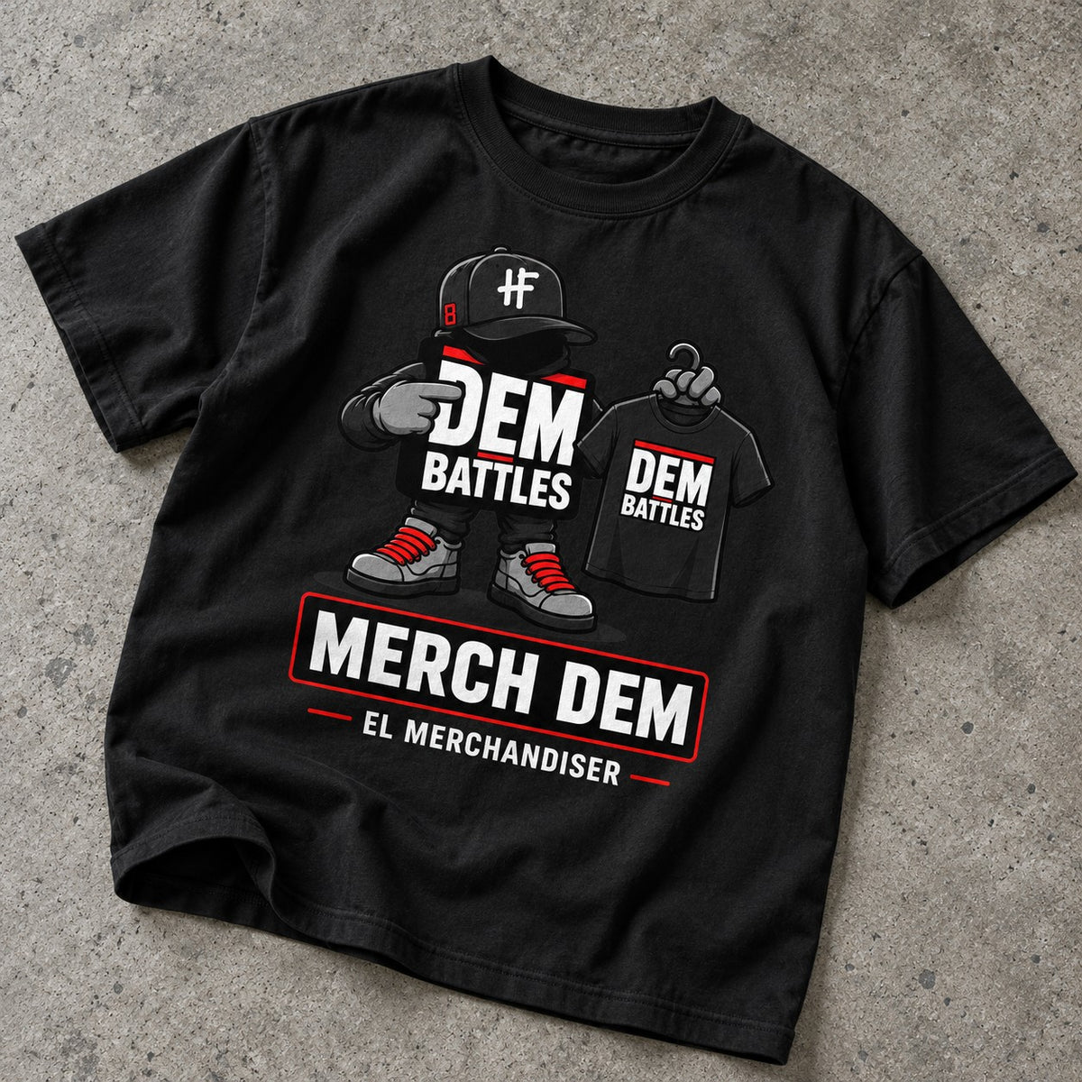 Polera DEM BATTLES Merch Dem – Negra