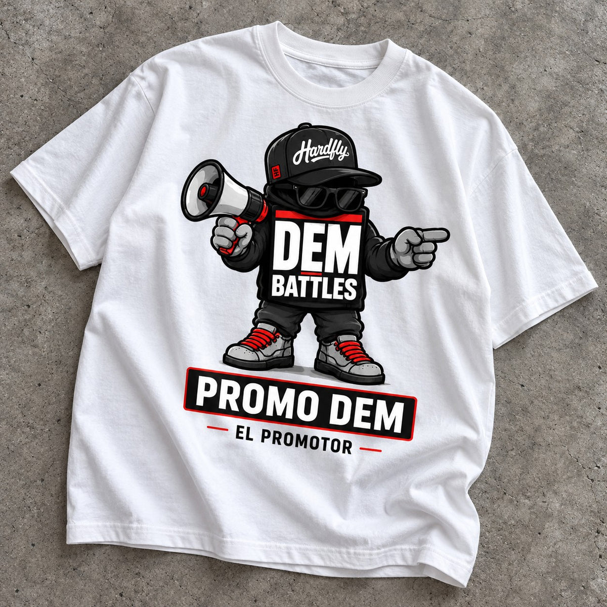 Polera DEM BATTLES Promo Dem – Blanca