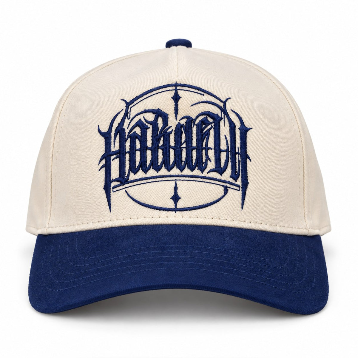 Gorra HARDFLY Gothic – Crema/Azul