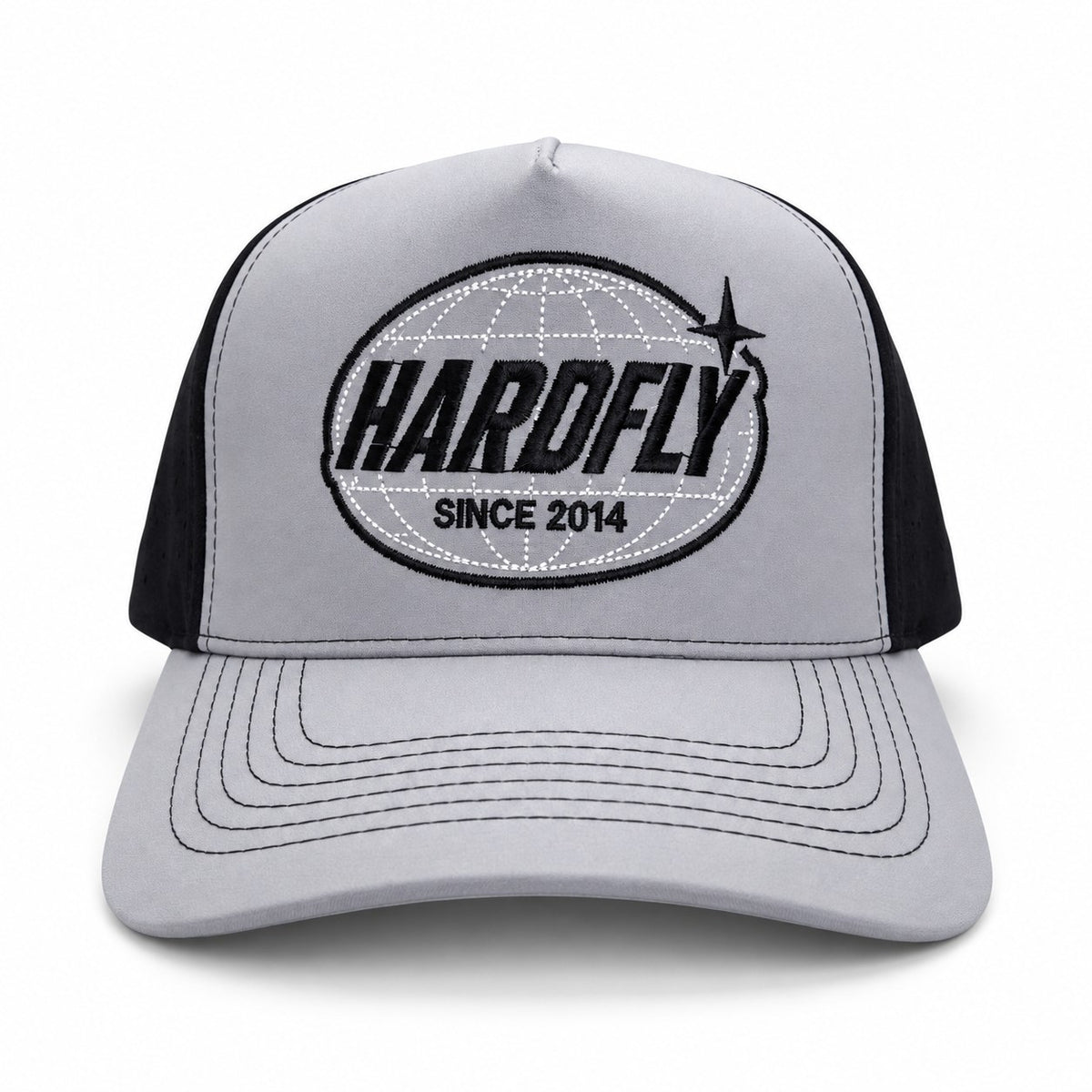 Gorra HARDFLY Since 2014 – Gris/Negro