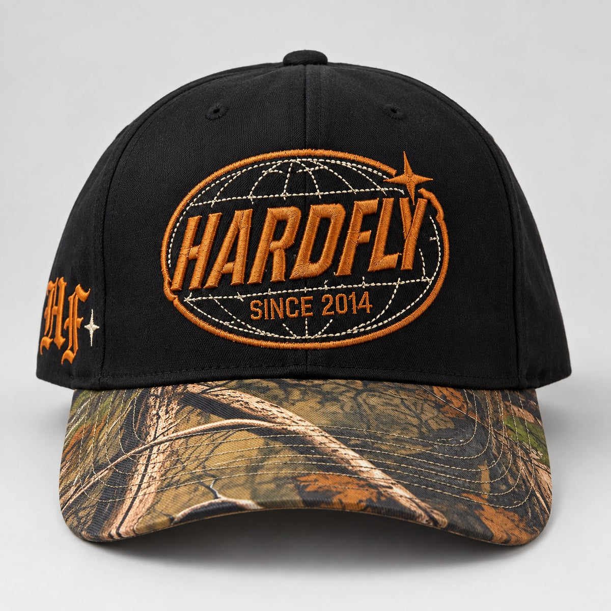 Gorra HARDFLY Since 2014 – Negro/Camuflaje