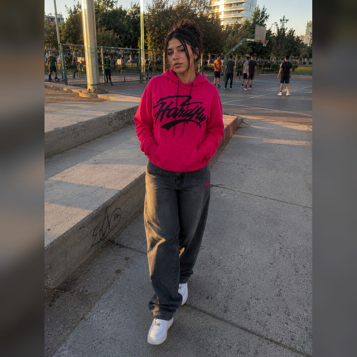 HOODIE PINK SMOKE