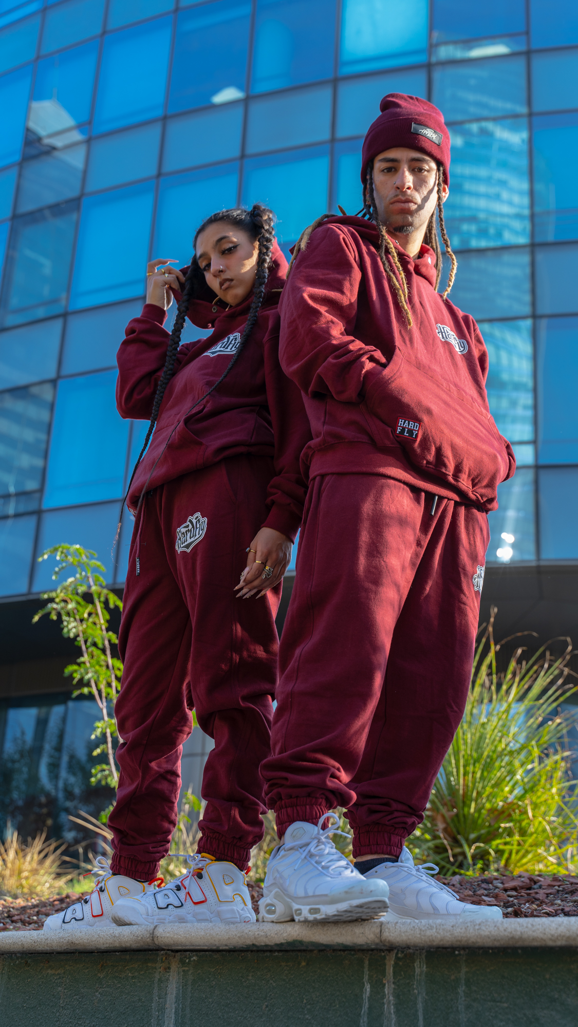 Pantalón de buzo burdeo HF