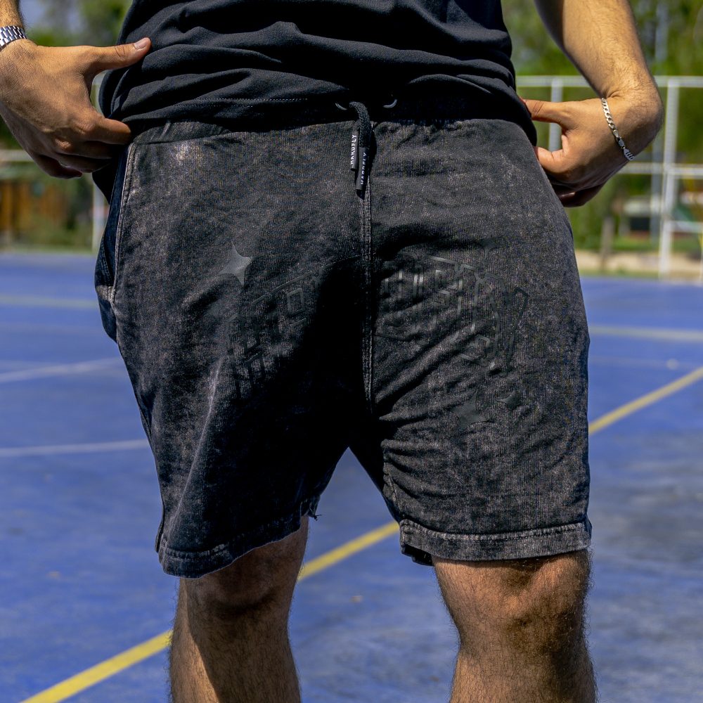 Short Acid Wash Letras Negra HF