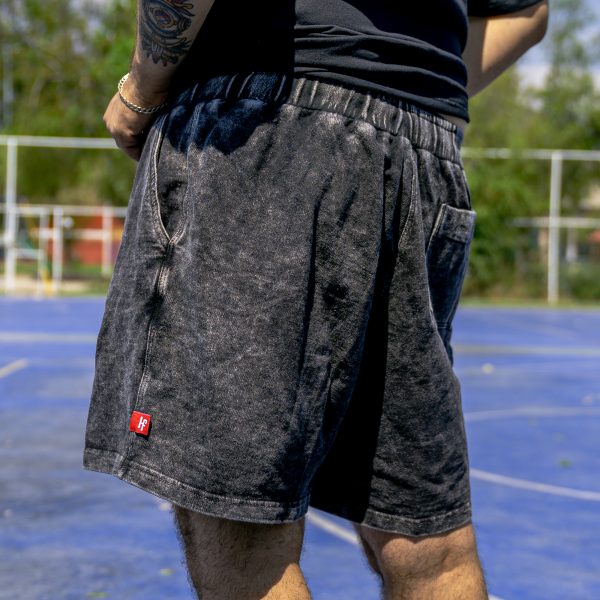 Short Acid Wash Letras Blanca HF - Imagen 2