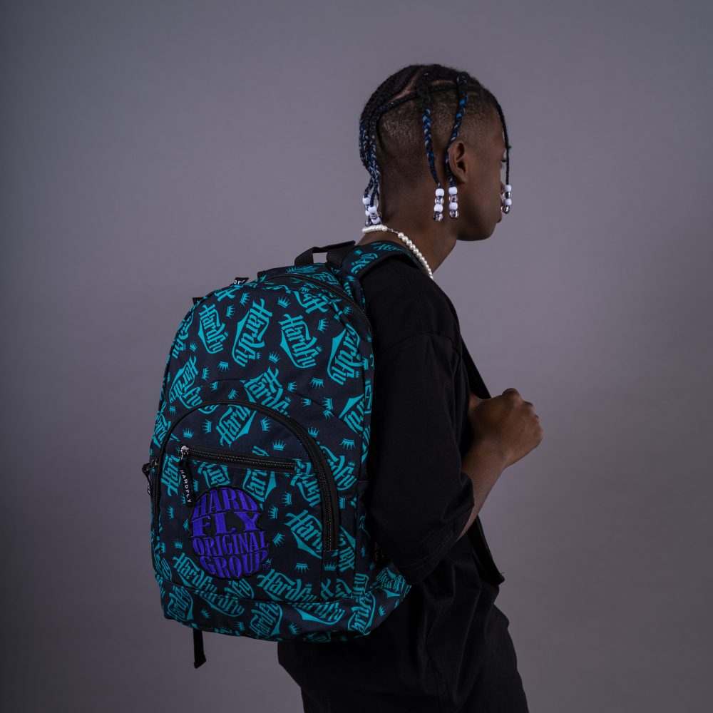 Mochila Negra / Turquesa Tag - Purple Circle 15L HF