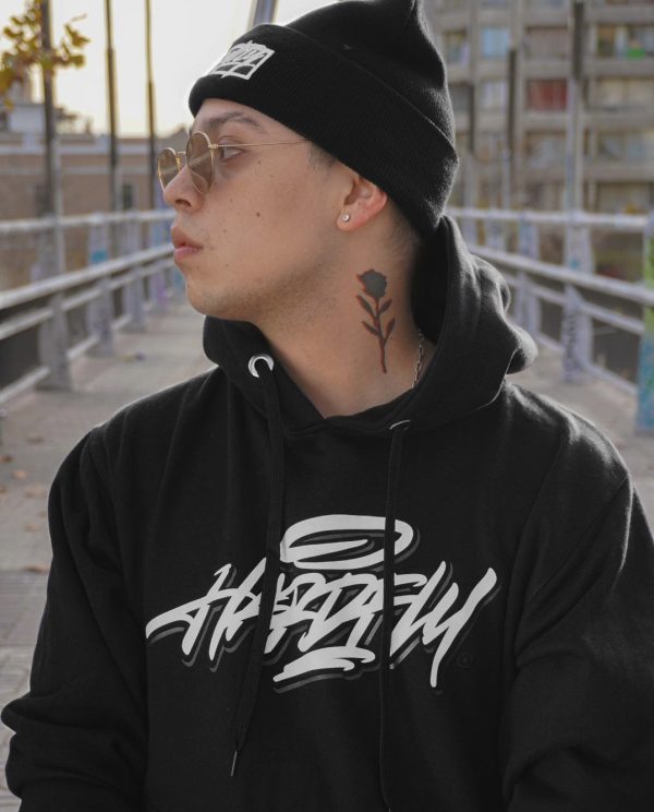 Hoodie Negro 2K23 Blanco / Gris  HF