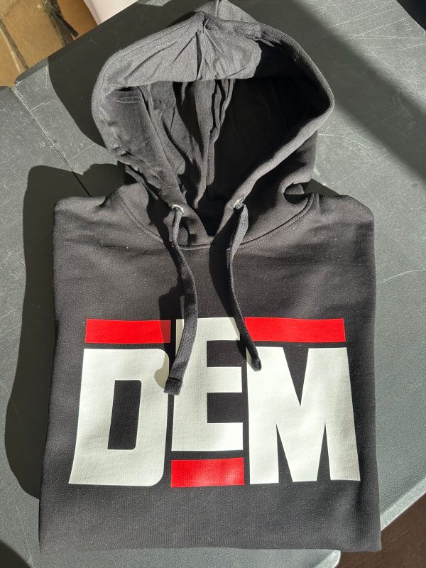 Hoodie Negro DEM x HF