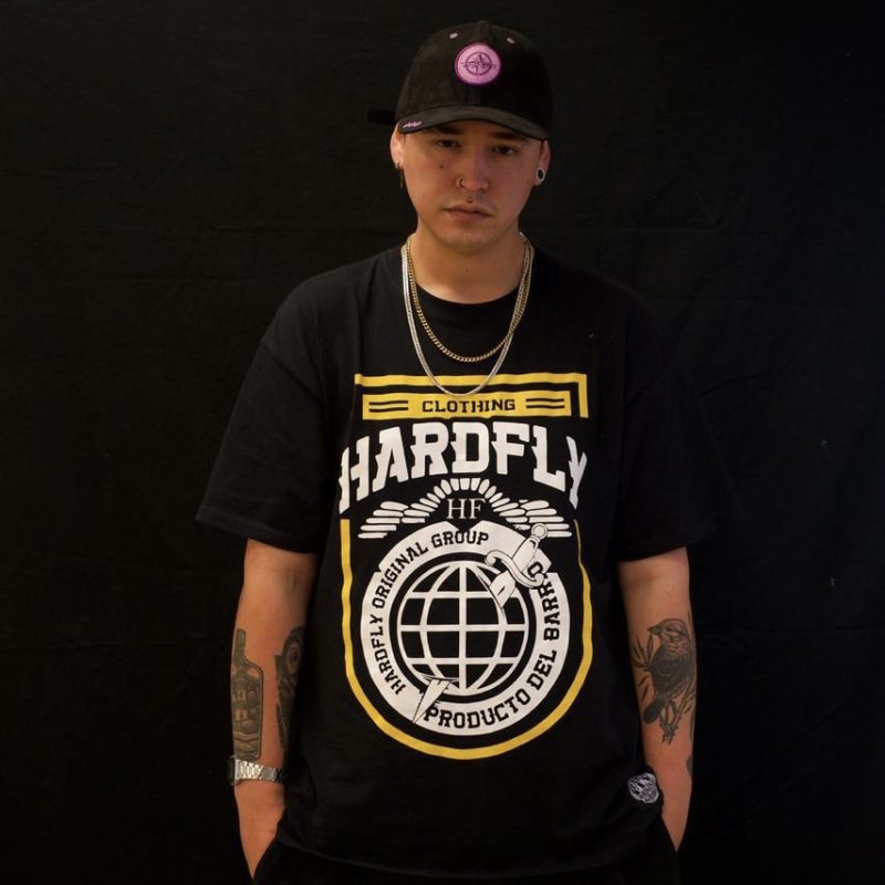 Polera Negra Old Hardfly