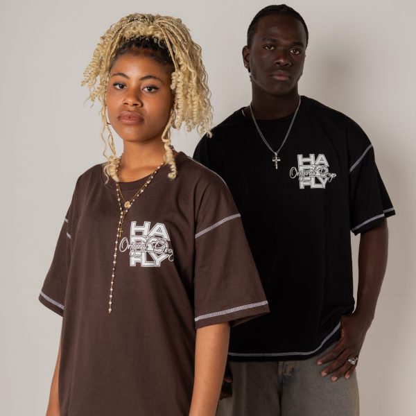POLERA CAFE DROP ANIVERSARY 10 OVERSIZE