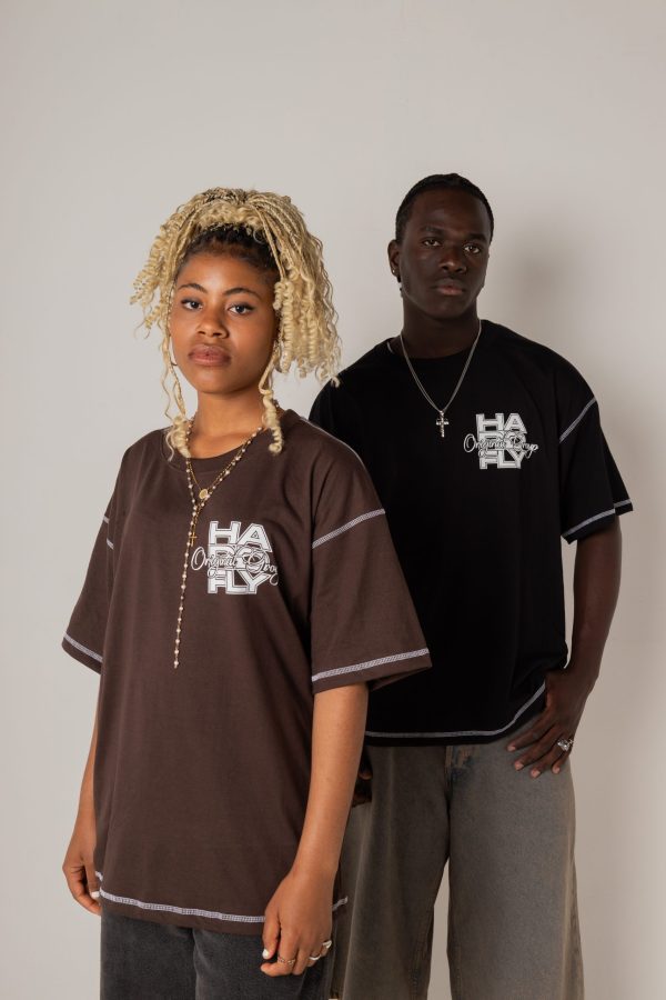 POLERA CAFE DROP ANIVERSARY 10 OVERSIZE