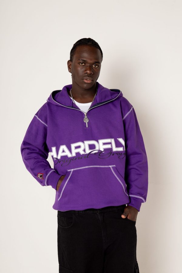 HOODIE MORADO DROP ANIVERSARY 10 OVERSIZE - Imagen 4