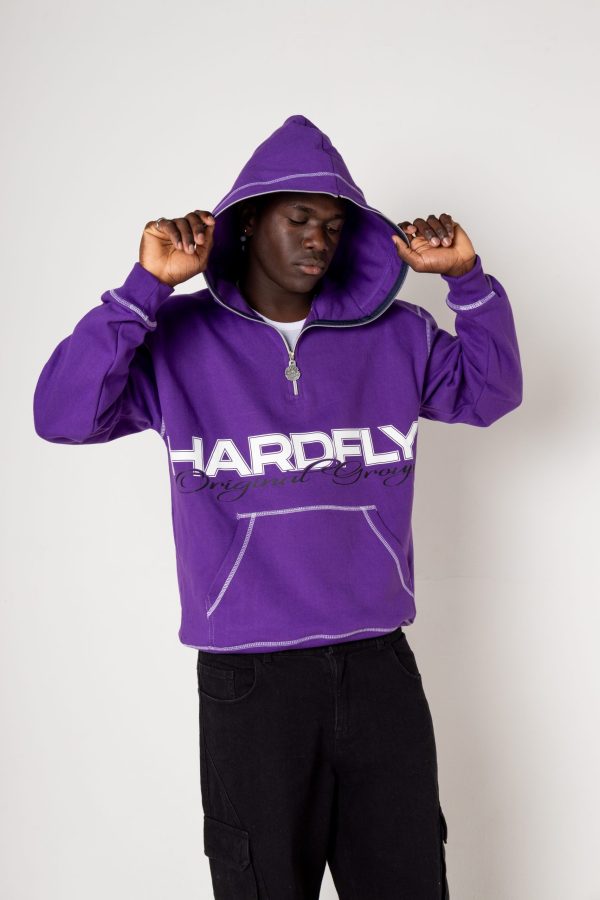 HOODIE MORADO DROP ANIVERSARY 10 OVERSIZE - Imagen 3