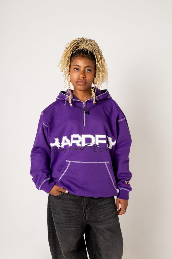 HOODIE MORADO DROP ANIVERSARY 10 OVERSIZE - Imagen 2