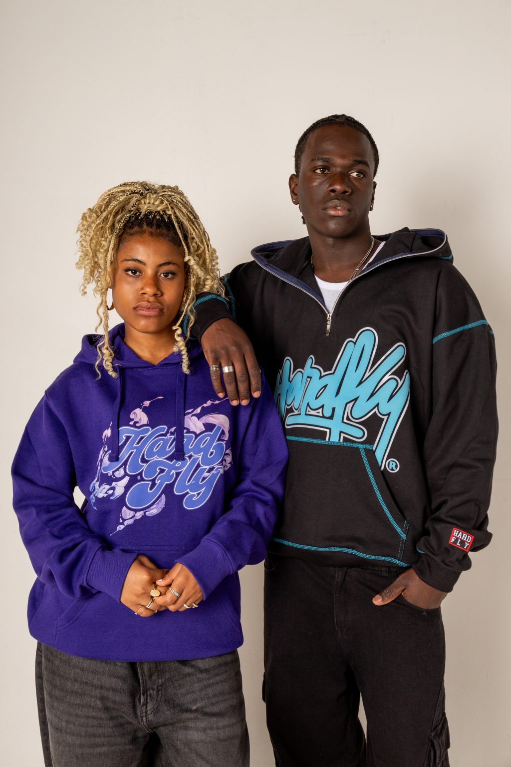 HOODIE MORADO ROSES