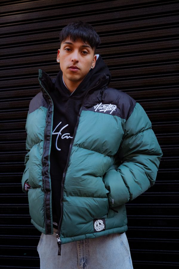 PUFFER 700 NEGRO VERDE - Imagen 2