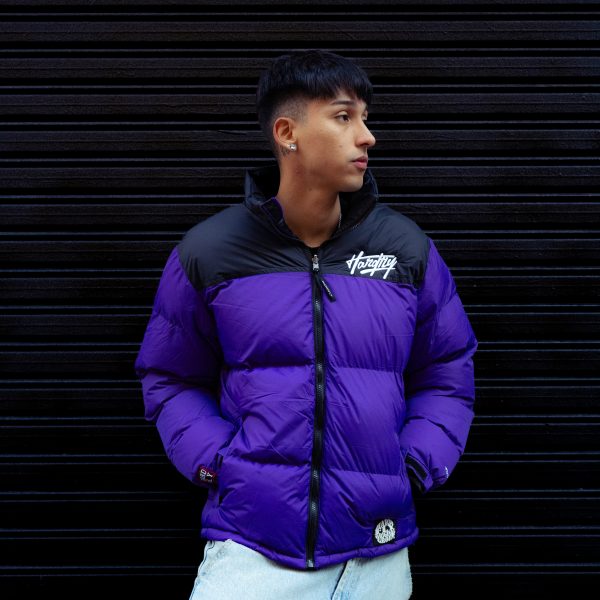 PUFFER 700 MORADO/NEGRO