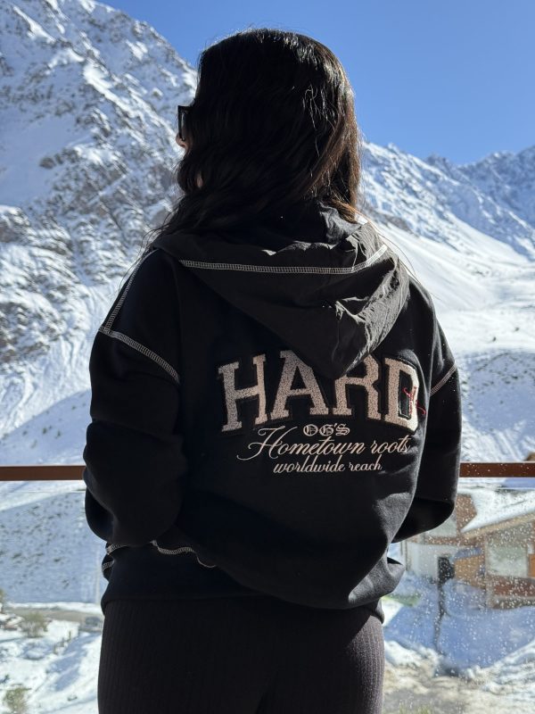 HOODIE BOXY MIXTAPE VERSION BLACK/WHITE - Imagen 5