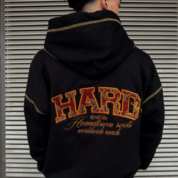 HOODIE BOXY MIXTAPE VERSION BLACK/YELLOW