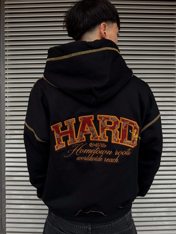HOODIE BOXY MIXTAPE VERSION BLACK/YELLOW