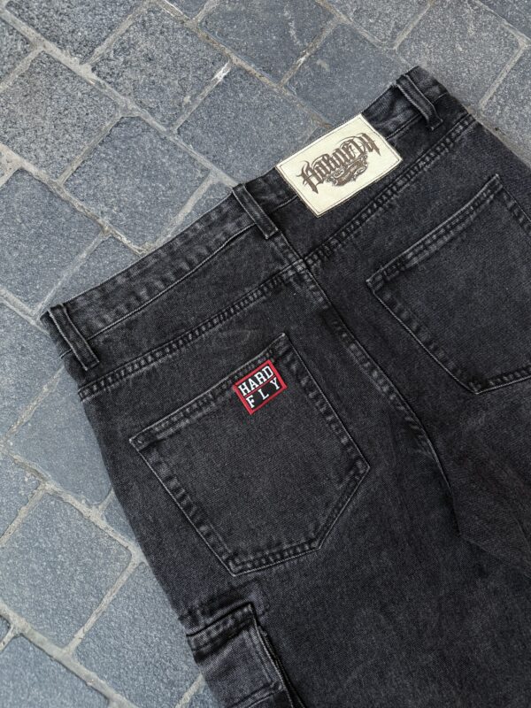 JEANS BLACK CARGO - Imagen 4